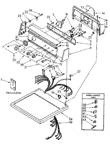 Top And Console parts for Kenmore Dryer 110.86992300 (11086992300, 110 86992300) from AppliancePartsPros.com