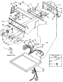 Top And Console parts for Kenmore Dryer 110.86993110 (11086993110, 110 86993110) from AppliancePartsPros.com
