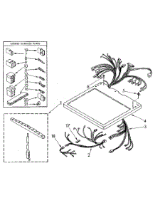 Dryer Top parts for Kenmore Dryer 110.86994700 (11086994700, 110 86994700) from AppliancePartsPros.com