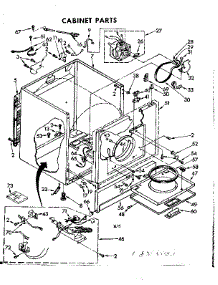 Cabinet Parts parts for Kenmore Dryer 110.87030100 (11087030100, 110 87030100) from AppliancePartsPros.com