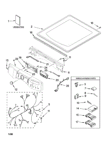 Top And Console Parts parts for Kenmore Dryer 110.87091601 (11087091601, 110 87091601) from AppliancePartsPros.com