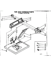 Top And Console Parts parts for Sears Dryer 11087151100 from AppliancePartsPros.com