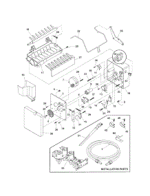 Ice Maker parts for Kenmore Refrigerator 253.5569440N (2535569440N, 253 5569440N) from AppliancePartsPros.com