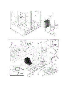 System parts for Kenmore Refrigerator 253.5569440N (2535569440N, 253 5569440N) from AppliancePartsPros.com
