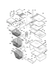 Shelves parts for Kenmore Refrigerator 253.55699403 (25355699403, 253 55699403) from AppliancePartsPros.com