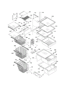 Shelves parts for Kenmore Refrigerator 253.55699407 (25355699407, 253 55699407) from AppliancePartsPros.com