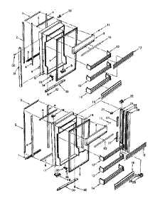 Door Parts (R) parts for Kenmore Refrigerator 564.8761980 (5648761980, 564 8761980) from AppliancePartsPros.com