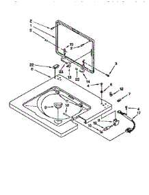 Washer Top And Lid parts for Kenmore Washer Dryer Combo 110.99576400 (11099576400, 110 99576400) from AppliancePartsPros.com