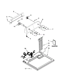 Top And Console Parts parts for Kenmore Dryer 110.C60122510 (110C60122510, 110 C60122510) from AppliancePartsPros.com