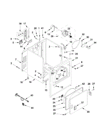 Cabinet Parts parts for Kenmore Dryer 110.C60122510 (110C60122510, 110 C60122510) from AppliancePartsPros.com