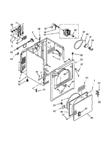 Cabinet Parts parts for Kenmore Dryer 110.C61402311 (110C61402311, 110 C61402311) from AppliancePartsPros.com