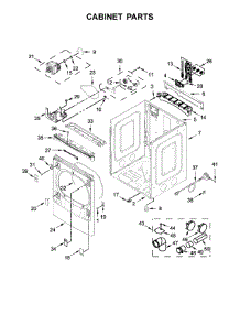 Cabinet Parts parts for Kenmore Dryer 110.C61633610 (110C61633610, 110 C61633610) from AppliancePartsPros.com