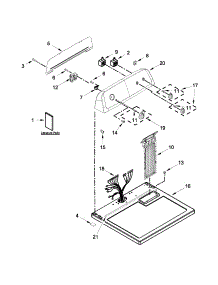 Top And Console Parts parts for Kenmore Dryer 110.C62332510 (110C62332510, 110 C62332510) from AppliancePartsPros.com
