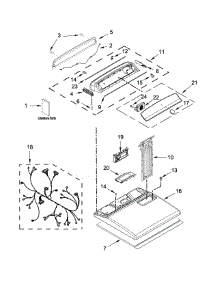 Top And Console Parts parts for Kenmore Dryer 110.C66132410 (110C66132410, 110 C66132410) from AppliancePartsPros.com