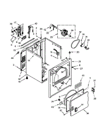 Cabinet Parts parts for Kenmore Dryer 110.C66132410 (110C66132410, 110 C66132410) from AppliancePartsPros.com