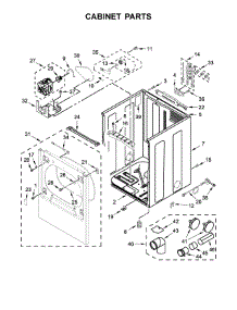 Cabinet Parts parts for Kenmore Dryer 110.C68132413 (110C68132413, 110 C68132413) from AppliancePartsPros.com
