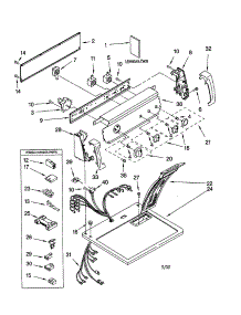 Top And Console parts for Kenmore Dryer 110.C70834990 (110C70834990, 110 C70834990) from AppliancePartsPros.com