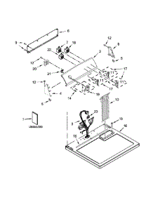 Top And Console Parts parts for Kenmore Dryer 110.C72442511 (110C72442511, 110 C72442511) from AppliancePartsPros.com