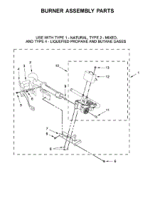 Burner Assembly Parts parts for Kenmore Dryer 110.C72442512 (110C72442512, 110 C72442512) from AppliancePartsPros.com