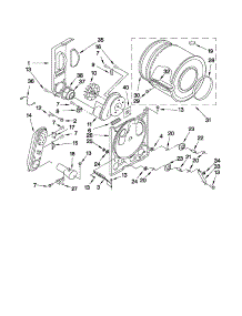 Bulkhead Parts parts for Kenmore Dryer 110.C73512201 (110C73512201, 110 C73512201) from AppliancePartsPros.com