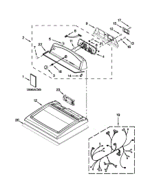 Top And Console Parts parts for Kenmore Dryer 110.C76112310 (110C76112310, 110 C76112310) from AppliancePartsPros.com
