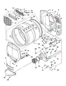 Bulkhead Parts parts for Kenmore Dryer 110.C79722800 (110C79722800, 110 C79722800) from AppliancePartsPros.com