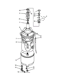 Tub And Basket Parts parts for Kenmore Washer Dryer Combo 110.C81432510 (110C81432510, 110 C81432510) from AppliancePartsPros.com