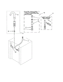 Washer Water System parts for Kenmore Washer Dryer Combo 110.C92962200 (110C92962200, 110 C92962200) from AppliancePartsPros.com