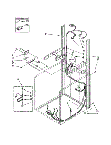 Dryer Support / Washer Harness parts for Kenmore Washer Dryer Combo 110.C92962200 (110C92962200, 110 C92962200) from AppliancePartsPros.com