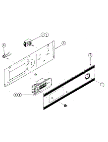 Control Panel parts for Kenmore Wall Oven 11111 from AppliancePartsPros.com