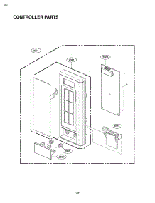 Controller parts for Kenmore Microwave 721.66993800 (72166993800, 721 66993800) from AppliancePartsPros.com