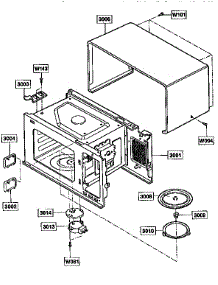 Oven Cavity parts for Kenmore Microwave 721.67381790 (72167381790, 721 67381790) from AppliancePartsPros.com