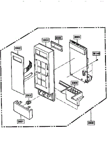 Control Panel parts for Kenmore Microwave 721.67381790 (72167381790, 721 67381790) from AppliancePartsPros.com