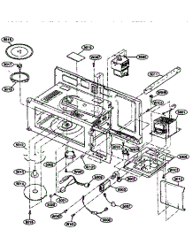 Interior parts for Kenmore Microwave 721.67600790 (72167600790, 721 67600790) from AppliancePartsPros.com