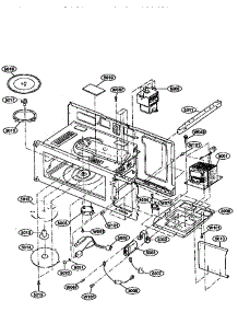 Interior Parts (1) parts for Kenmore Microwave 721.67680790 (72167680790, 721 67680790) from AppliancePartsPros.com