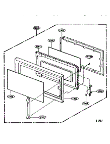 Door Parts parts for Kenmore Microwave 721.67680790 (72167680790, 721 67680790) from AppliancePartsPros.com