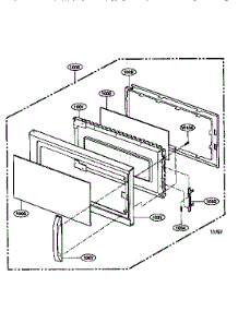 Door parts for Kenmore Microwave 721.67681790 (72167681790, 721 67681790) from AppliancePartsPros.com
