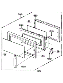 Door Parts parts for Kenmore Microwave 721.67682790 (72167682790, 721 67682790) from AppliancePartsPros.com