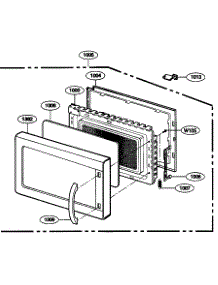 Door Parts parts for Kenmore Microwave 721.67902600 (72167902600, 721 67902600) from AppliancePartsPros.com
