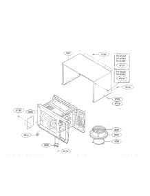 Oven Cavity Parts parts for Kenmore Microwave 721.67902601 (72167902601, 721 67902601) from AppliancePartsPros.com