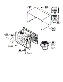 Body parts for Kenmore Microwave 721.67903600 (72167903600, 721 67903600) from AppliancePartsPros.com