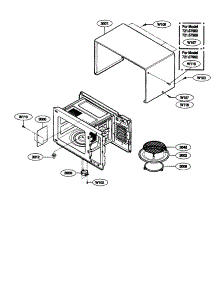 Body parts for Kenmore Microwave 721.67909600 (72167909600, 721 67909600) from AppliancePartsPros.com