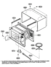 Oven Cavity parts for Kenmore Microwave 721.68100790 (72168100790, 721 68100790) from AppliancePartsPros.com