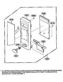 Controller parts for Kenmore Microwave 721.68100790 (72168100790, 721 68100790) from AppliancePartsPros.com