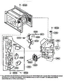 Suction Guide parts for Kenmore Microwave 721.68100790 (72168100790, 721 68100790) from AppliancePartsPros.com