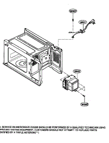 Oven Interior parts for Kenmore Microwave 721.68100790 (72168100790, 721 68100790) from AppliancePartsPros.com