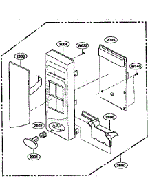Controller Parts parts for Kenmore Microwave 721.68100791 (72168100791, 721 68100791) from AppliancePartsPros.com