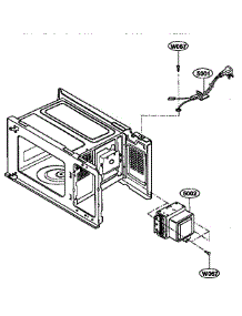 Oven Interior parts for Kenmore Microwave 721.68100791 (72168100791, 721 68100791) from AppliancePartsPros.com