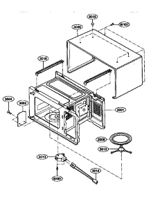 Oven Cavity Parts parts for Kenmore Microwave 721.68100791 (72168100791, 721 68100791) from AppliancePartsPros.com