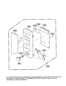 Controller Parts parts for Kenmore Microwave 721.68101890 (72168101890, 721 68101890) from AppliancePartsPros.com